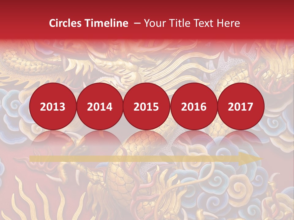 Chinese Dragon Sculpture PowerPoint Template