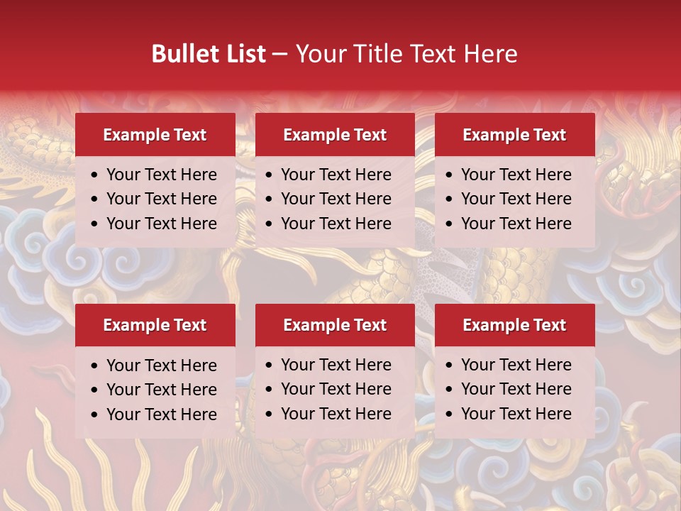 Chinese Dragon Sculpture PowerPoint Template