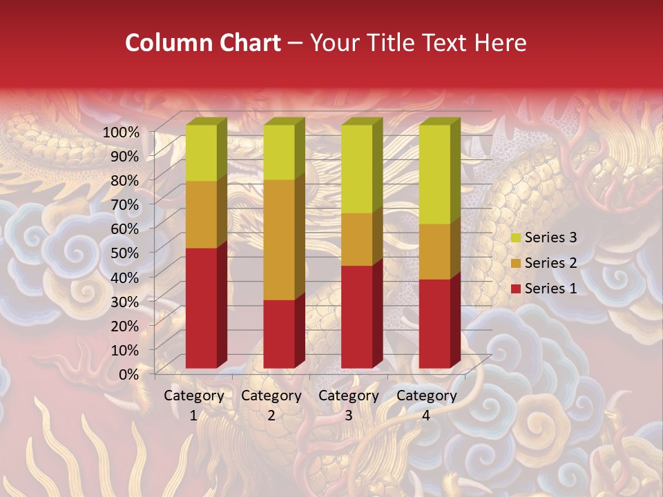 Chinese Dragon Sculpture PowerPoint Template