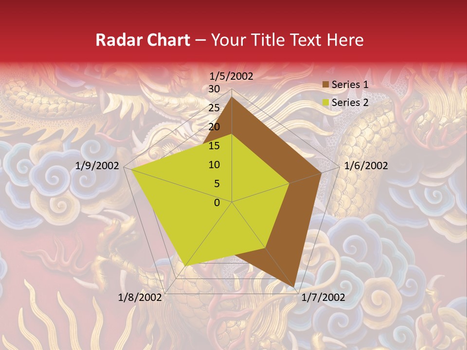 Chinese Dragon Sculpture PowerPoint Template