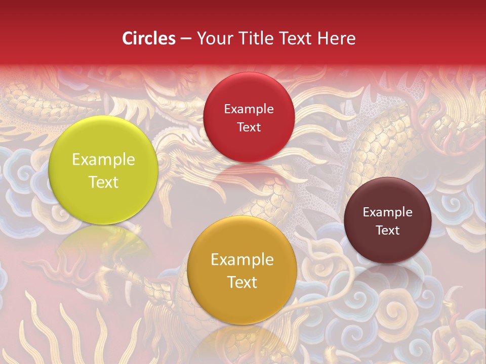 Chinese Dragon Sculpture PowerPoint Template