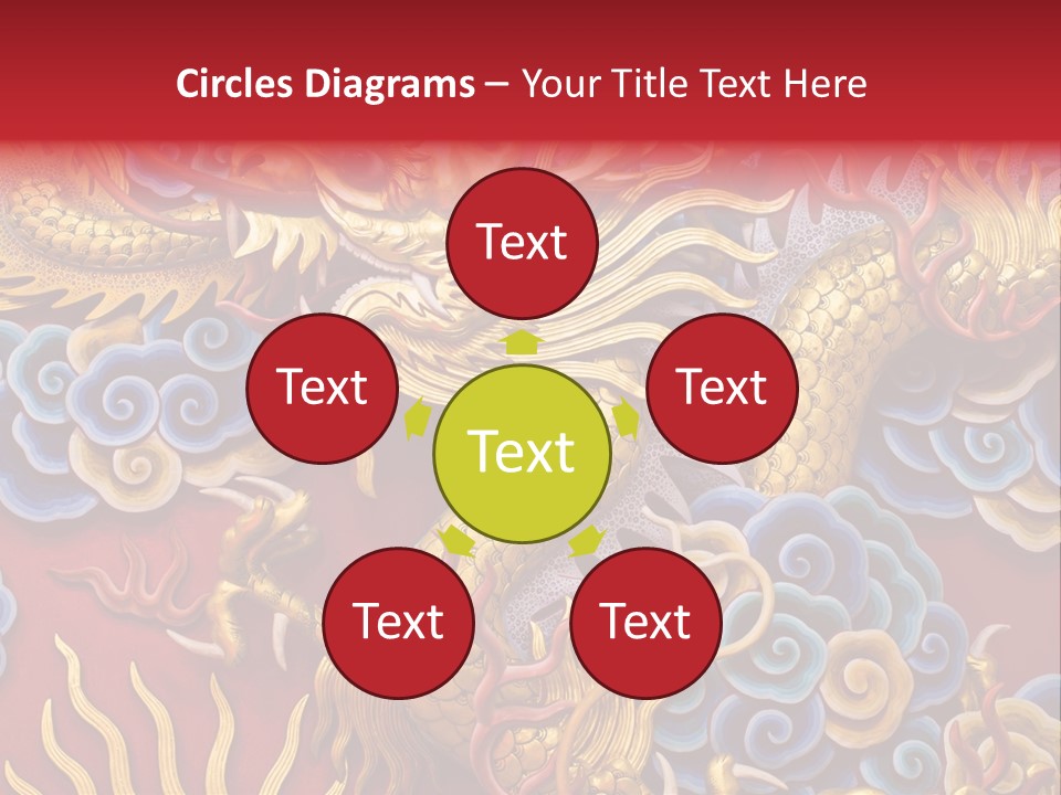 Chinese Dragon Sculpture PowerPoint Template