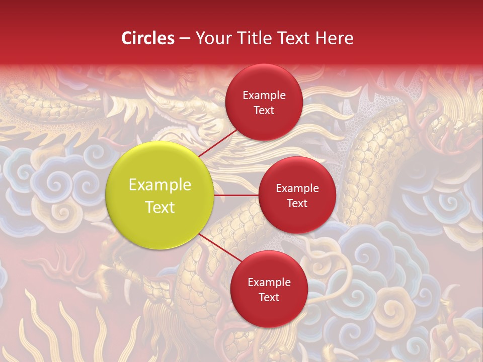 Chinese Dragon Sculpture PowerPoint Template