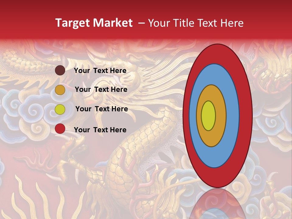 Chinese Dragon Sculpture PowerPoint Template