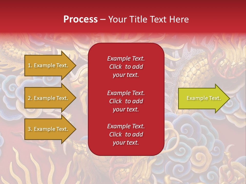 Chinese Dragon Sculpture PowerPoint Template