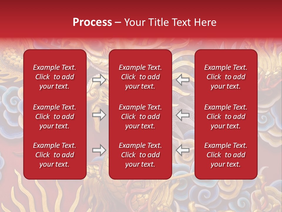 Chinese Dragon Sculpture PowerPoint Template