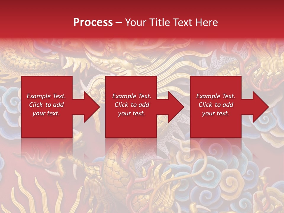 Chinese Dragon Sculpture PowerPoint Template
