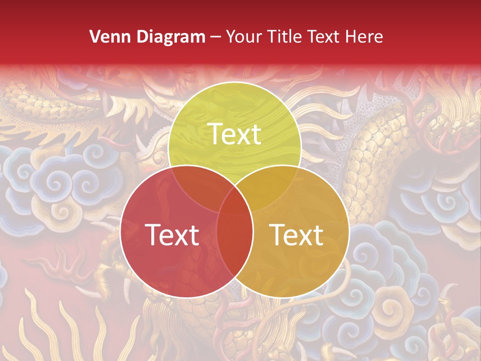 Chinese Dragon Sculpture PowerPoint Template