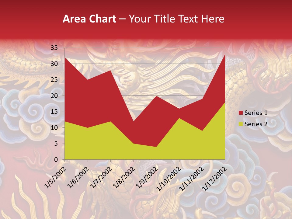 Chinese Dragon Sculpture PowerPoint Template
