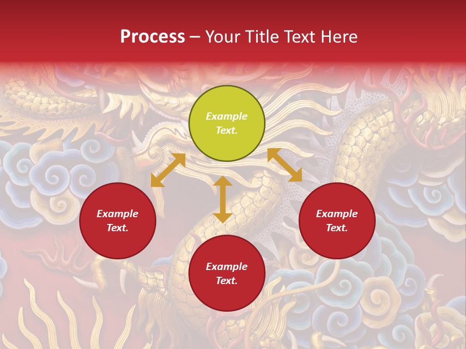 Chinese Dragon Sculpture PowerPoint Template