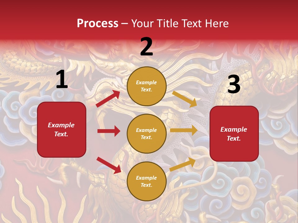 Chinese Dragon Sculpture PowerPoint Template