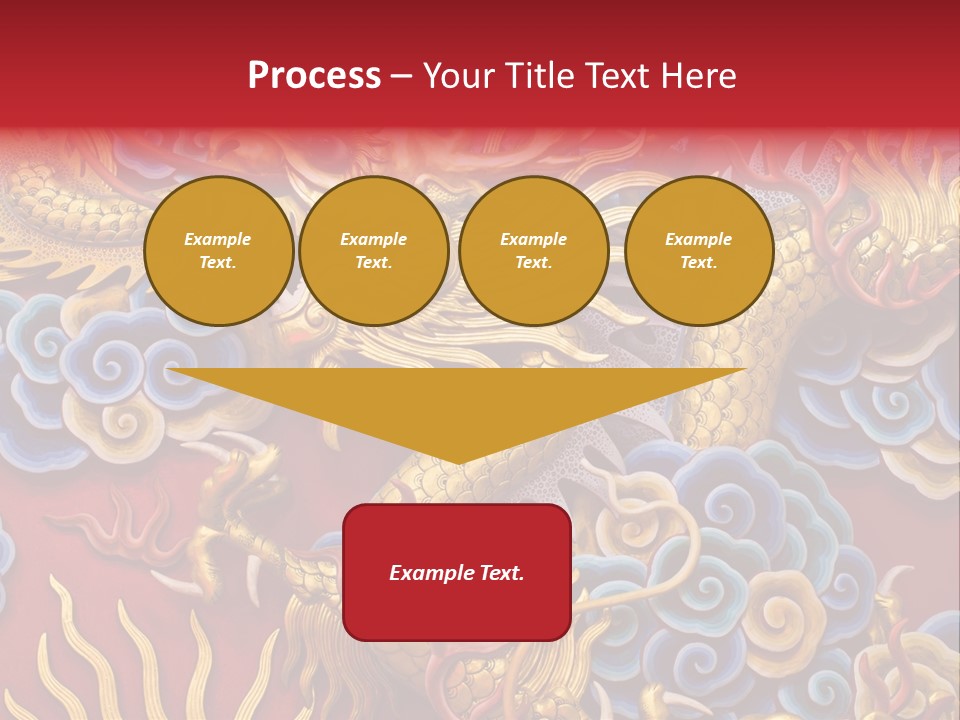 Chinese Dragon Sculpture PowerPoint Template