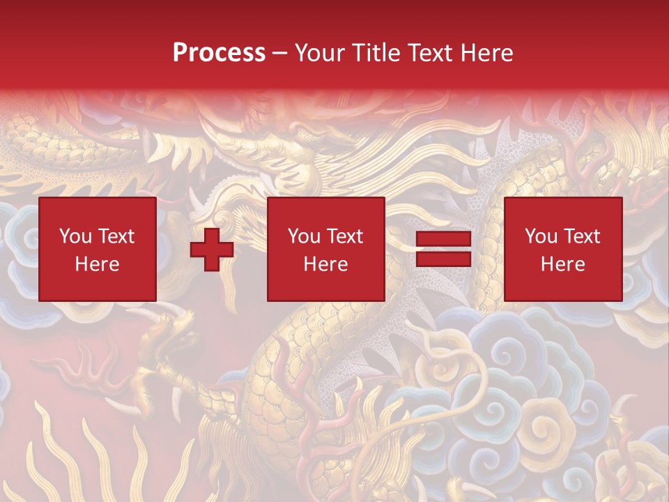Chinese Dragon Sculpture PowerPoint Template