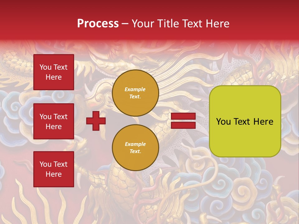 Chinese Dragon Sculpture PowerPoint Template
