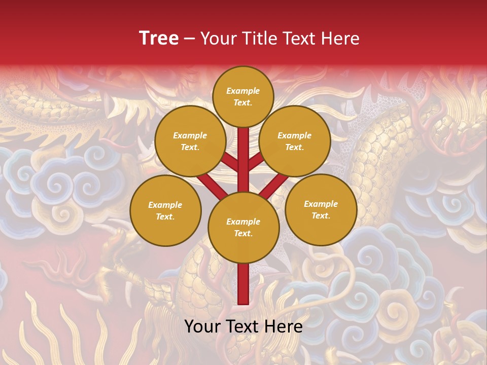 Chinese Dragon Sculpture PowerPoint Template