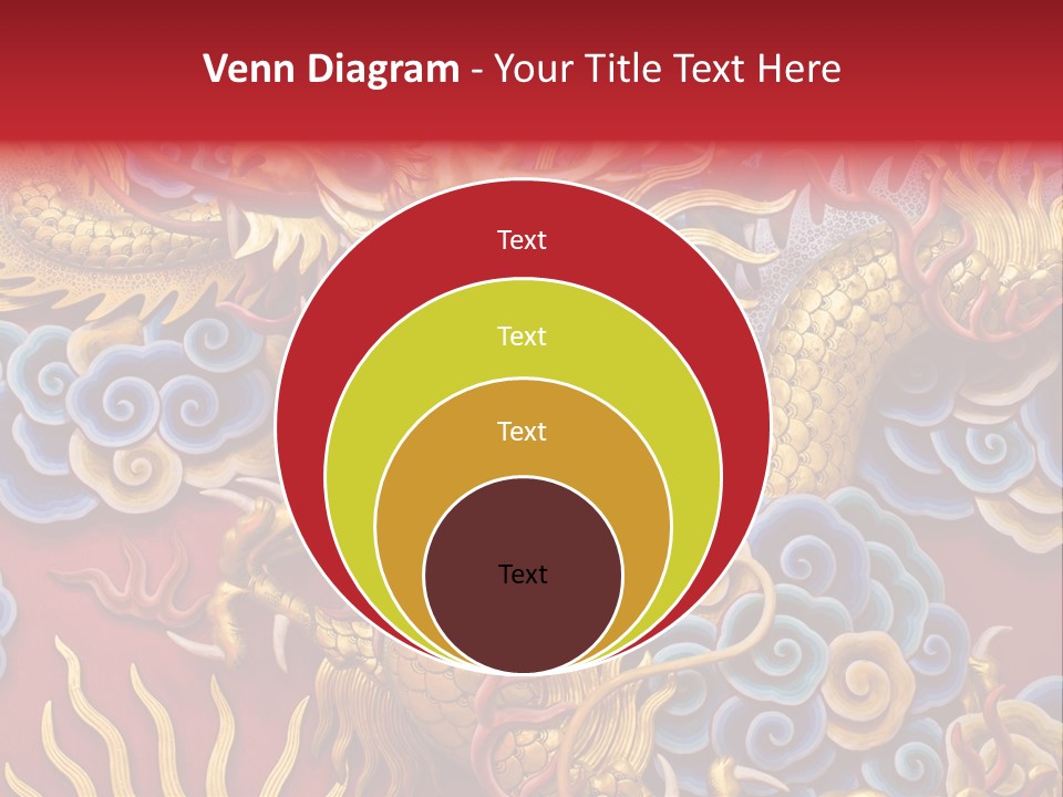 Chinese Dragon Sculpture PowerPoint Template