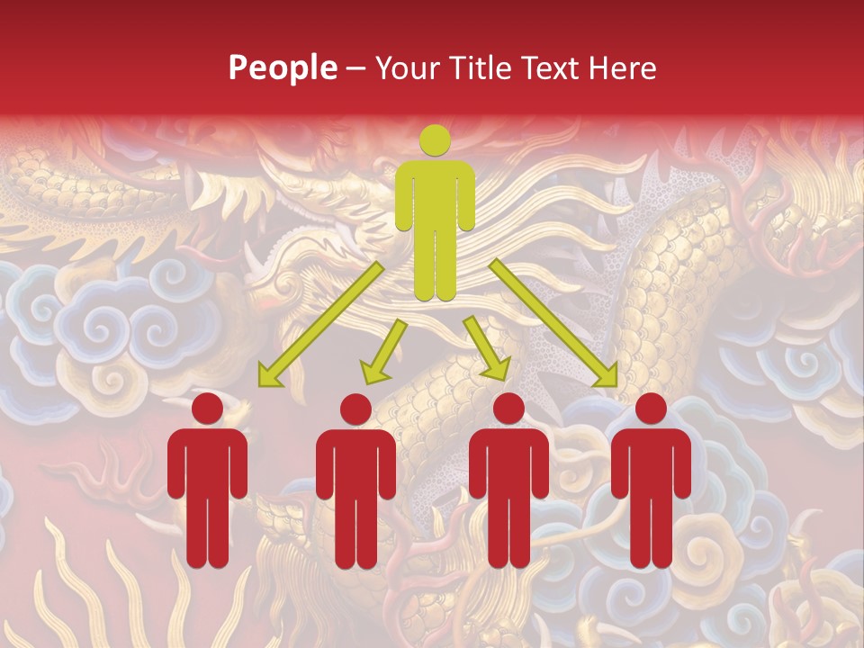 Chinese Dragon Sculpture PowerPoint Template