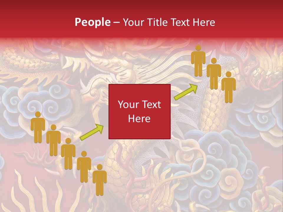 Chinese Dragon Sculpture PowerPoint Template