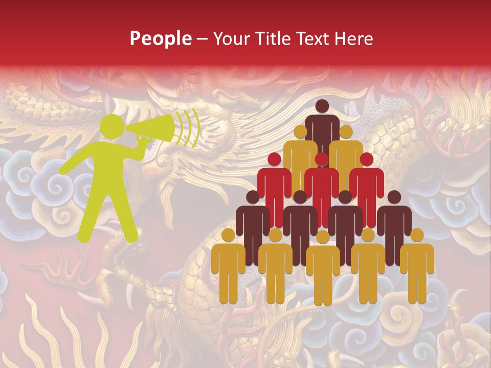 Chinese Dragon Sculpture PowerPoint Template