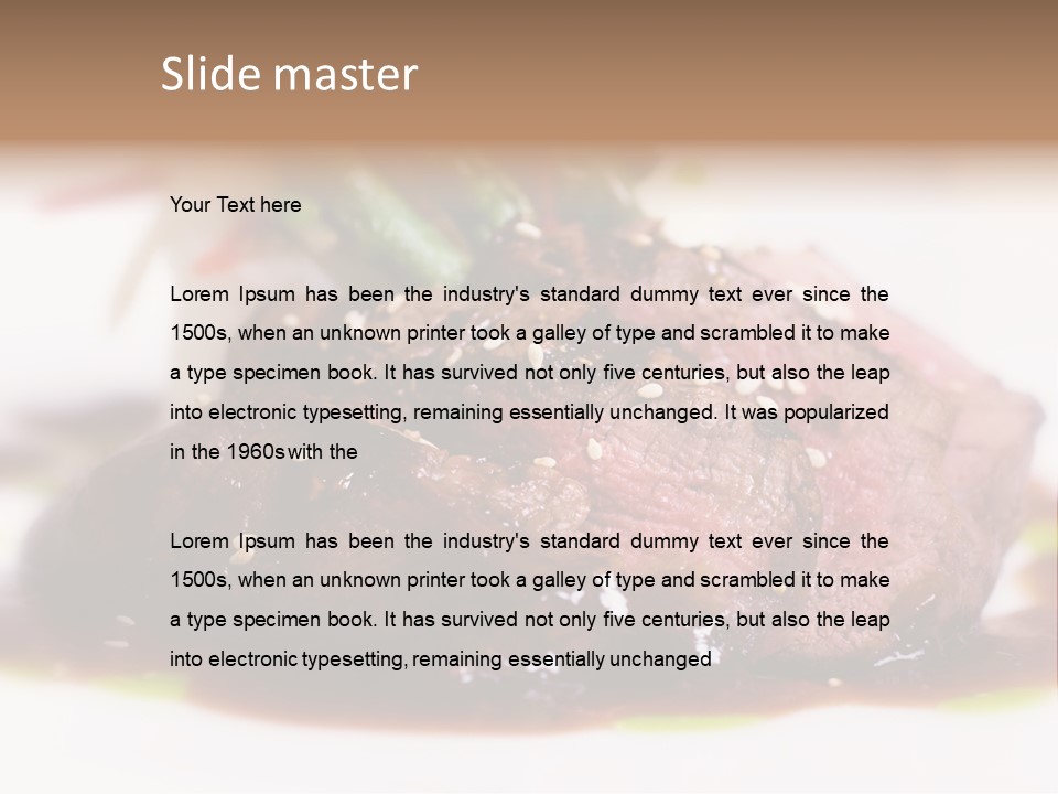 Filet Mignon PowerPoint Template