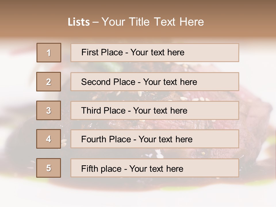 Filet Mignon PowerPoint Template