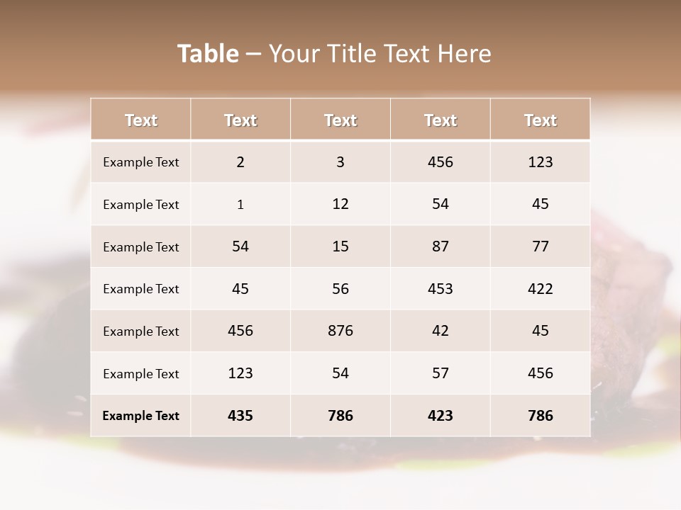 Filet Mignon PowerPoint Template