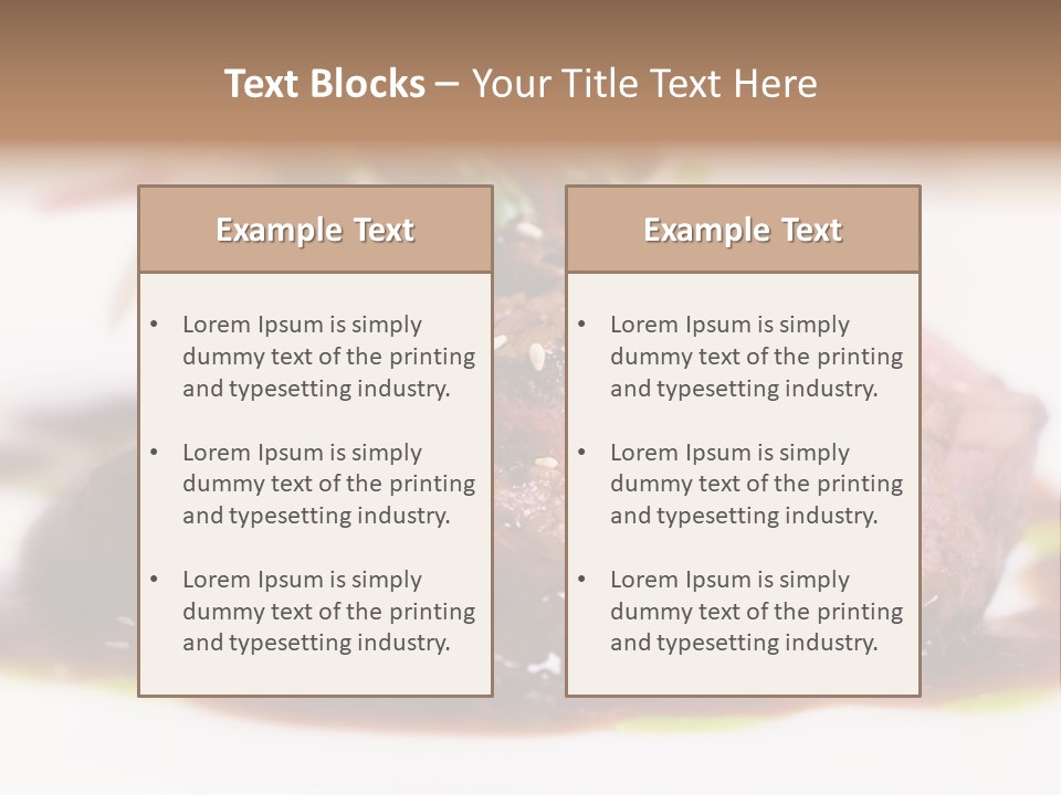Filet Mignon PowerPoint Template