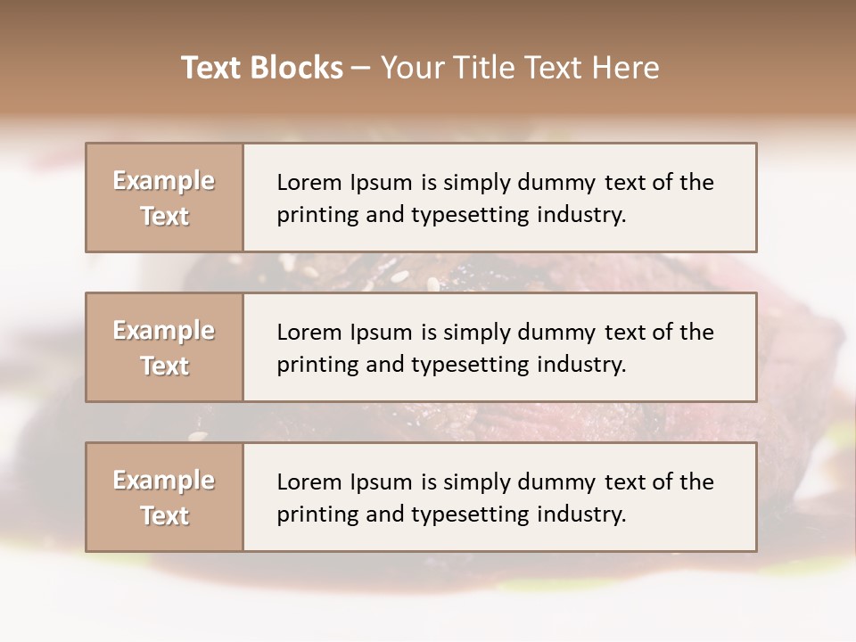 Filet Mignon PowerPoint Template