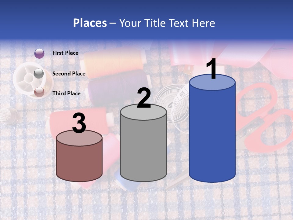 Button Housewife Stitch PowerPoint Template