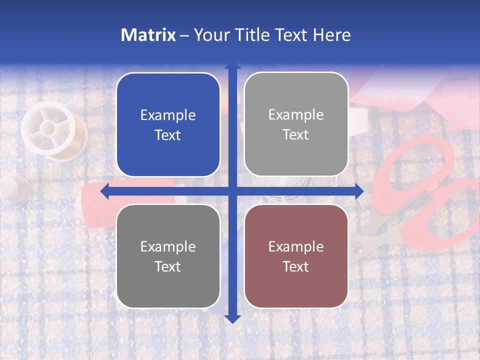 Button Housewife Stitch PowerPoint Template