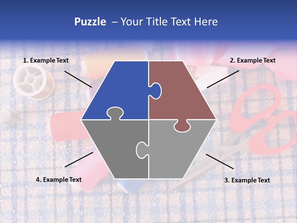 Button Housewife Stitch PowerPoint Template