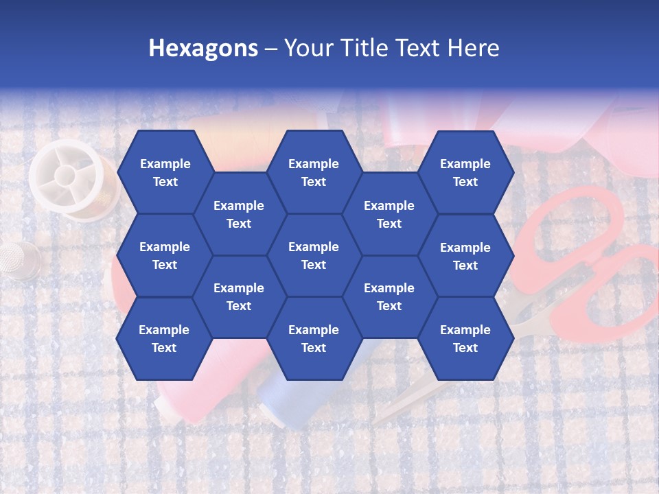 Button Housewife Stitch PowerPoint Template