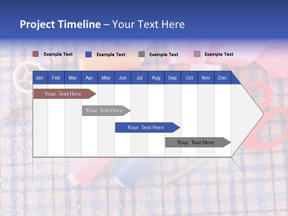 Button Housewife Stitch PowerPoint Template