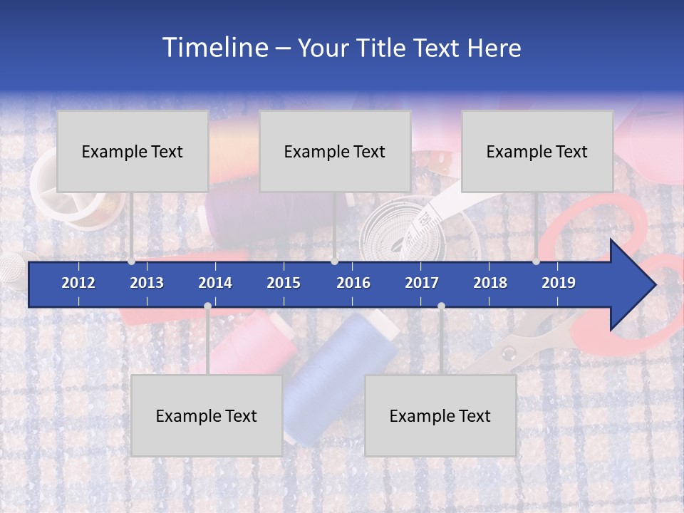 Button Housewife Stitch PowerPoint Template