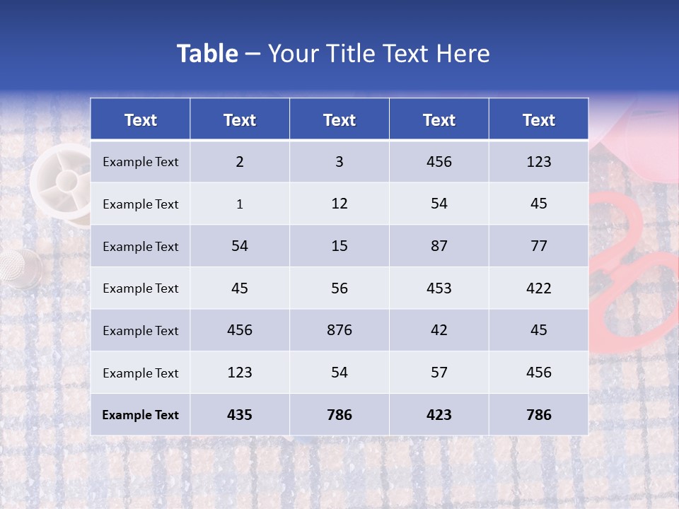 Button Housewife Stitch PowerPoint Template