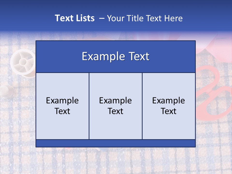 Button Housewife Stitch PowerPoint Template