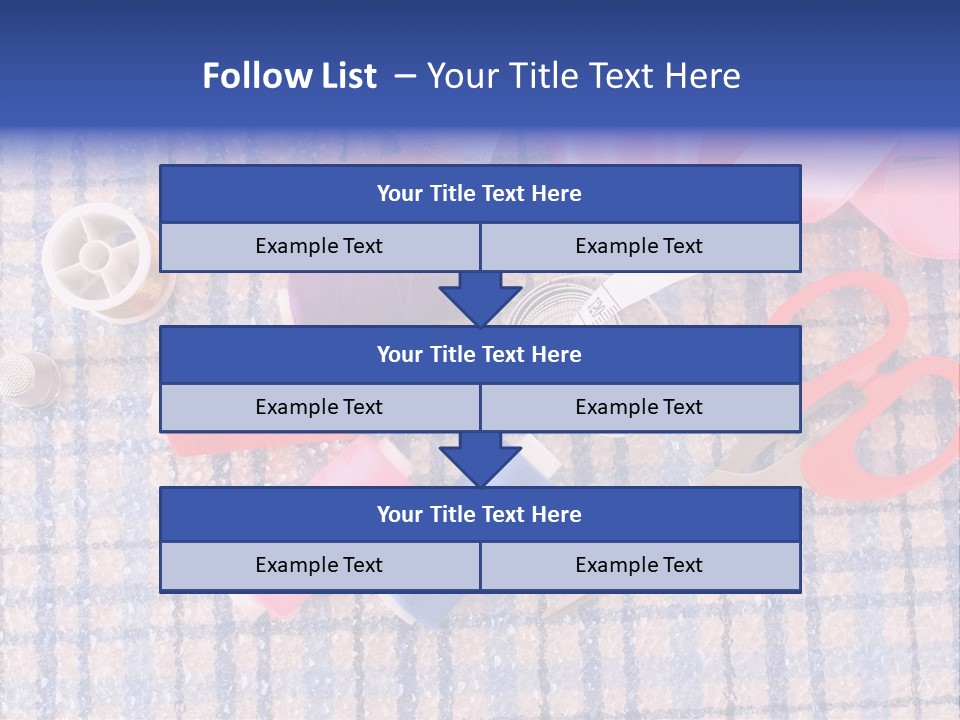 Button Housewife Stitch PowerPoint Template