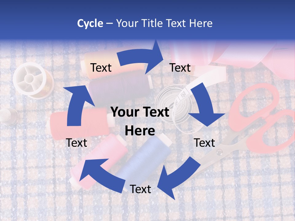 Button Housewife Stitch PowerPoint Template