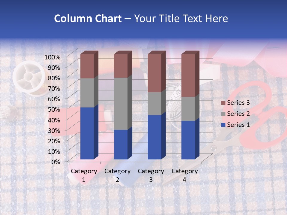 Button Housewife Stitch PowerPoint Template