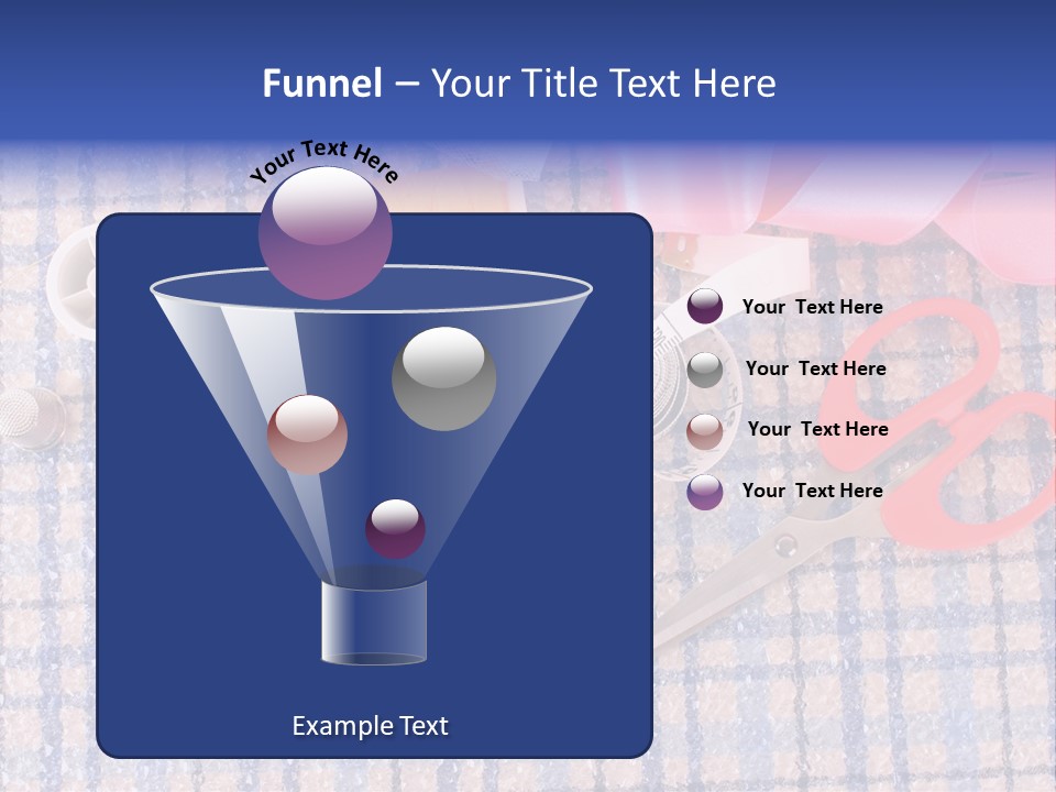 Button Housewife Stitch PowerPoint Template