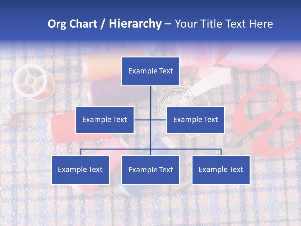 Button Housewife Stitch PowerPoint Template