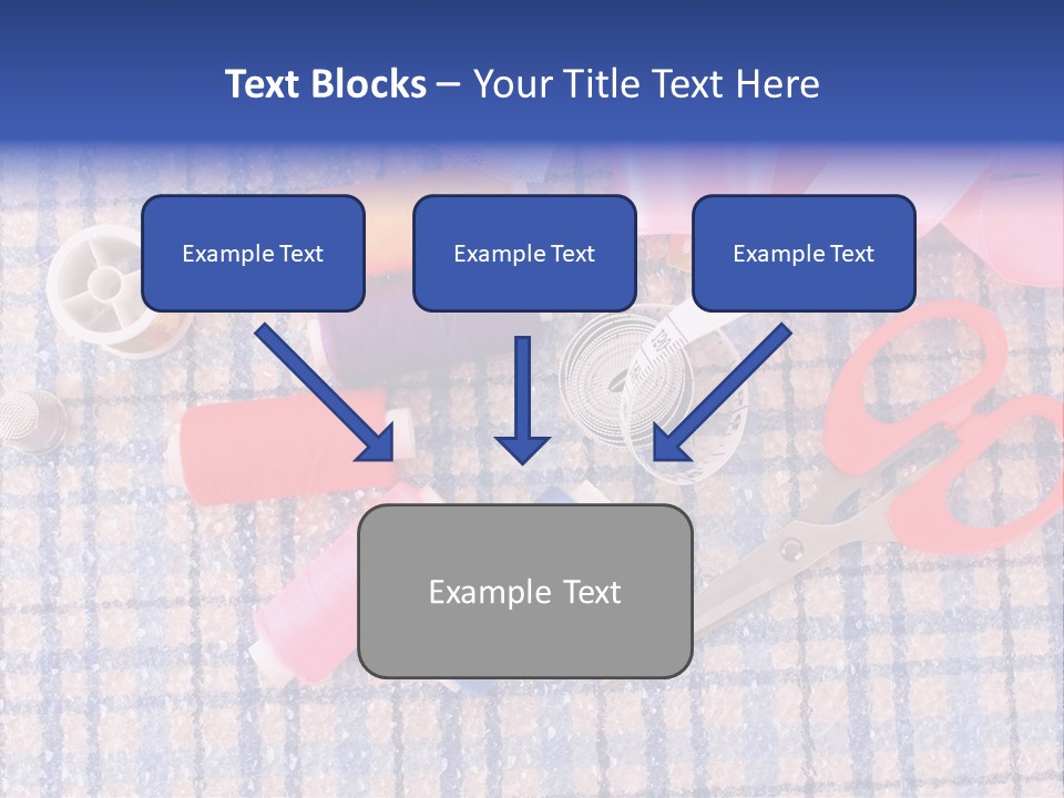 Button Housewife Stitch PowerPoint Template