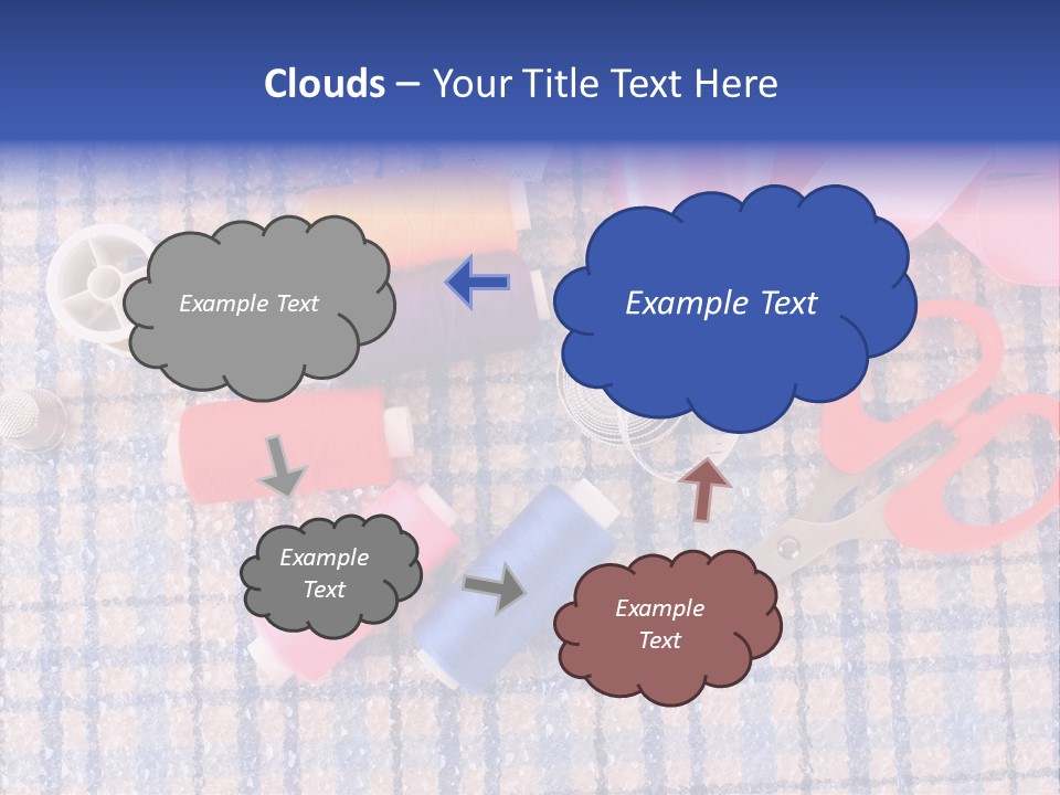 Button Housewife Stitch PowerPoint Template