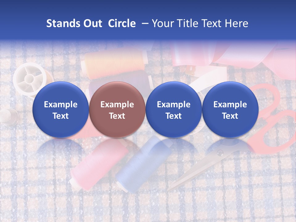 Button Housewife Stitch PowerPoint Template