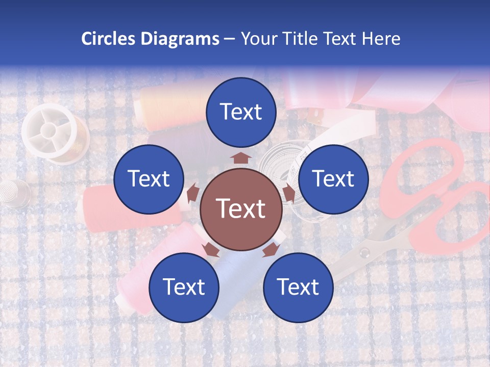 Button Housewife Stitch PowerPoint Template