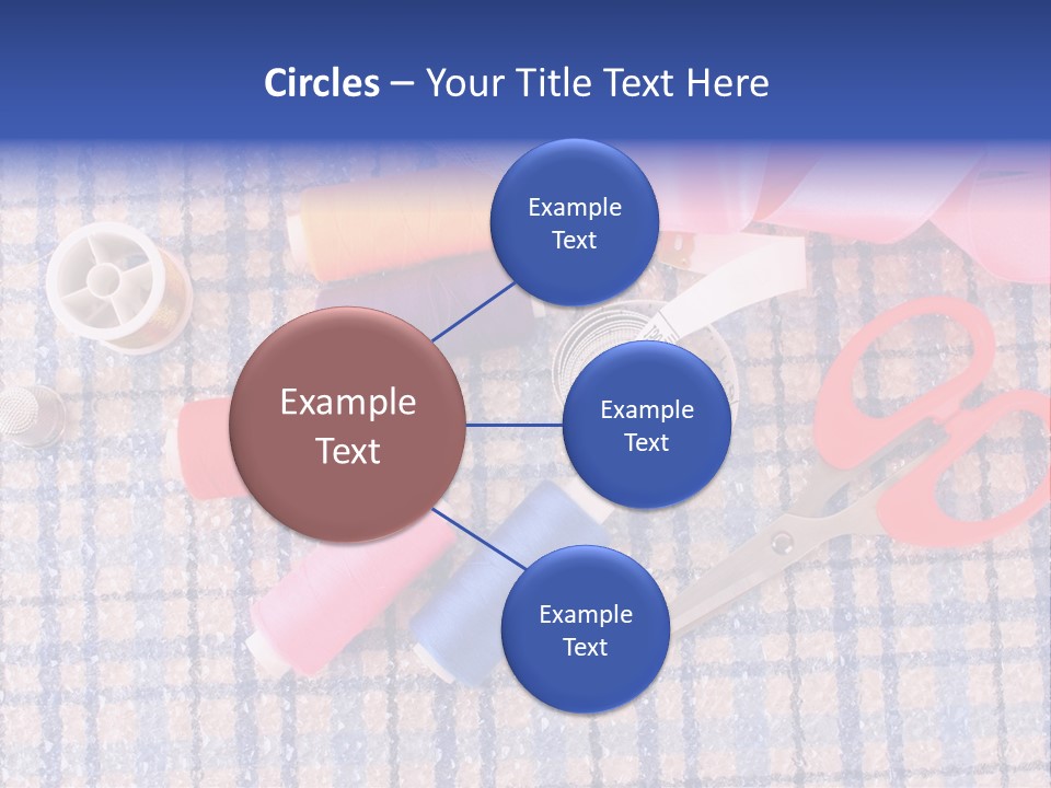 Button Housewife Stitch PowerPoint Template