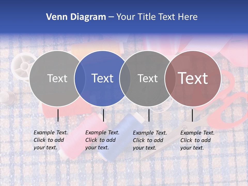 Button Housewife Stitch PowerPoint Template