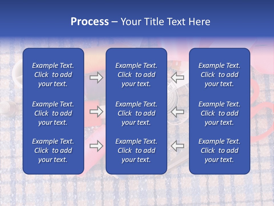 Button Housewife Stitch PowerPoint Template