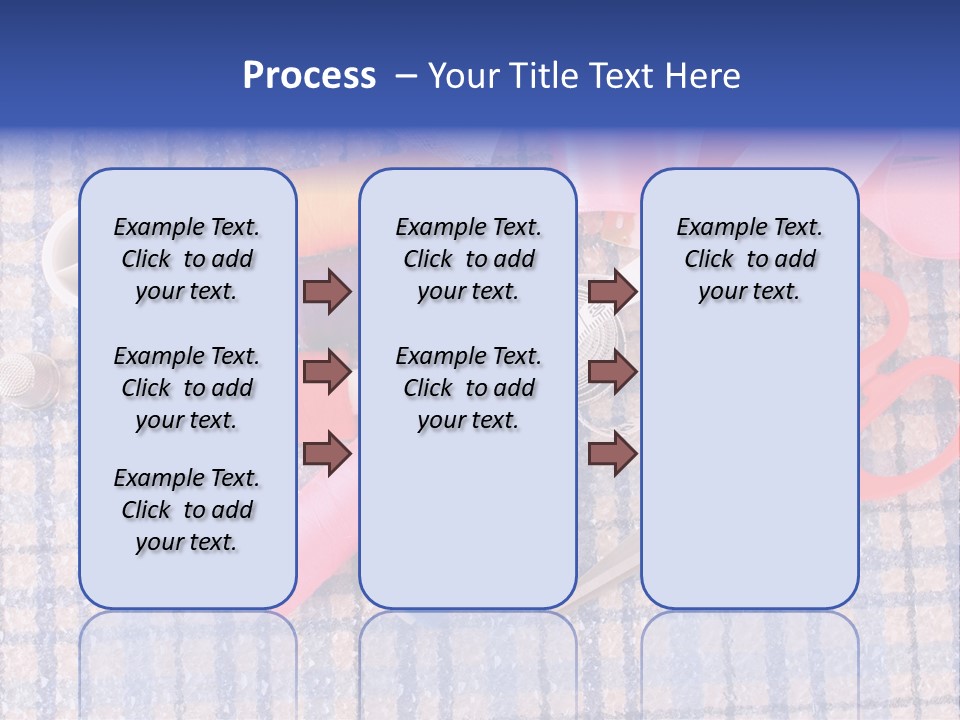 Button Housewife Stitch PowerPoint Template