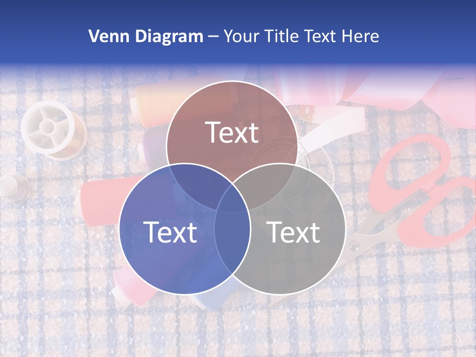 Button Housewife Stitch PowerPoint Template